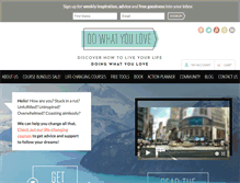 Tablet Screenshot of dowhatyouloveforlife.com